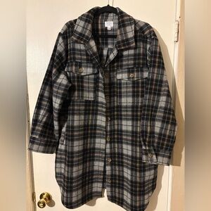 Time and Tru Women’s Plaid Utility Jacket
